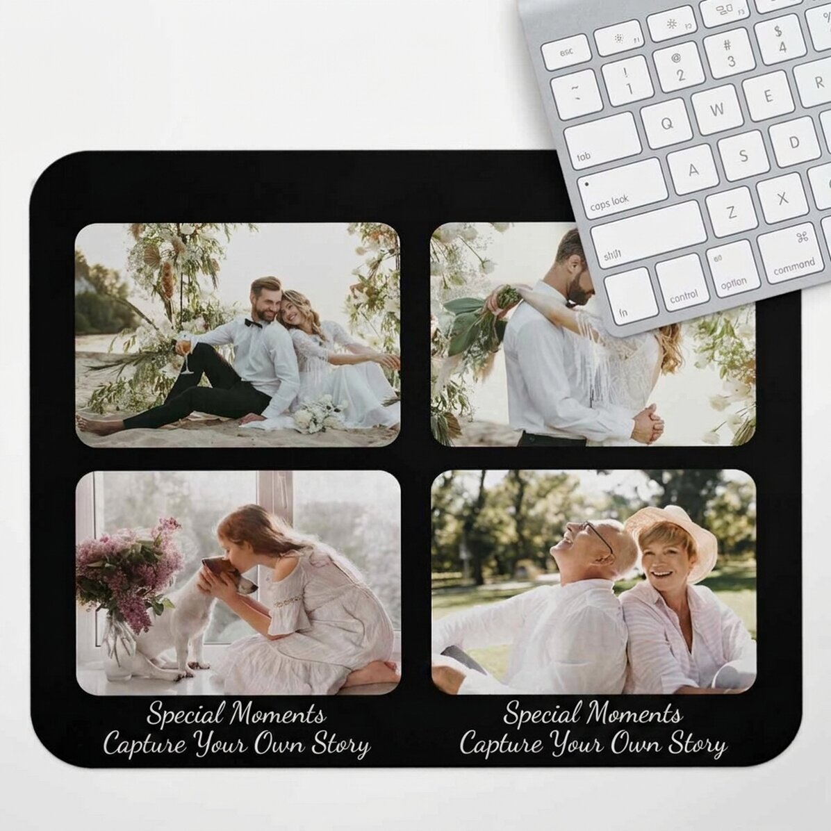 Gepersonaliseerde XL-muismat met 4 foto’s