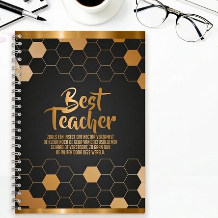 Gepersonaliseerde notitieboekjes met tekst - Best teacher