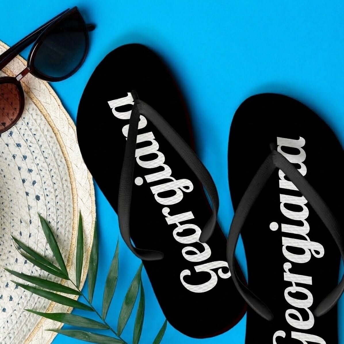 Op maat gemaakte slippers met naam