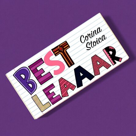 Chocolade met gepersonaliseerde tekst - Beste leraar