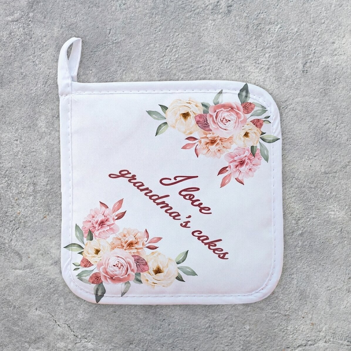 Sous-plat personnalisé avec inscription - Les gâteaux de grand-mère
