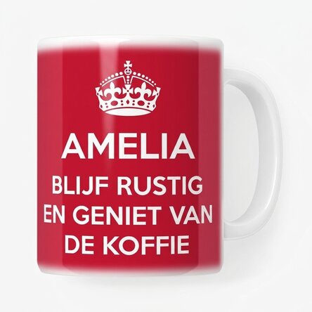 Gepersonaliseerde mok - KEEP CALM AND RELAX