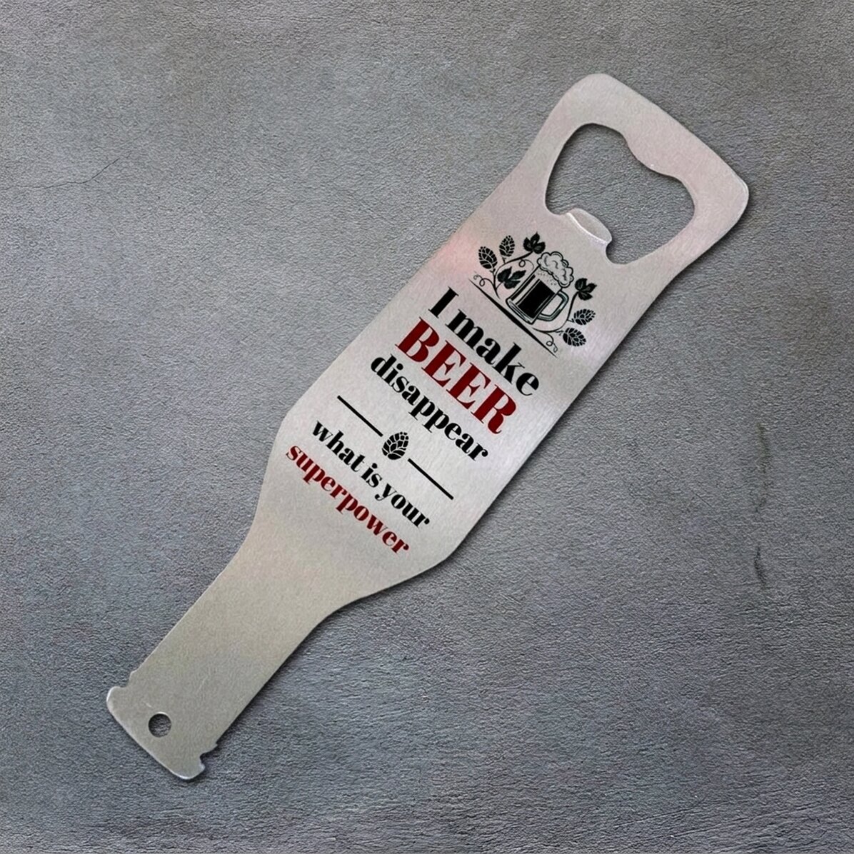 Gepersonaliseerde bieropener - Superpower