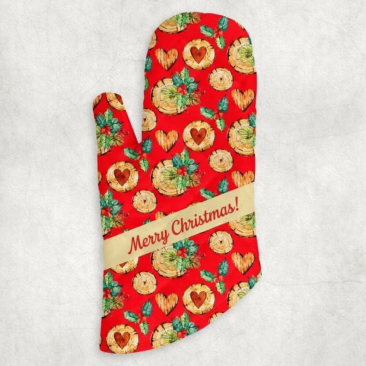 Gant de cuisine personnalisé avec inscription - Mistletoe