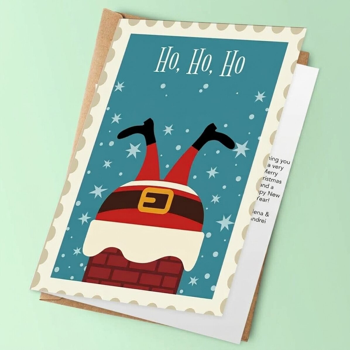 Gepersonaliseerde wenskaart - Ho ho ho!