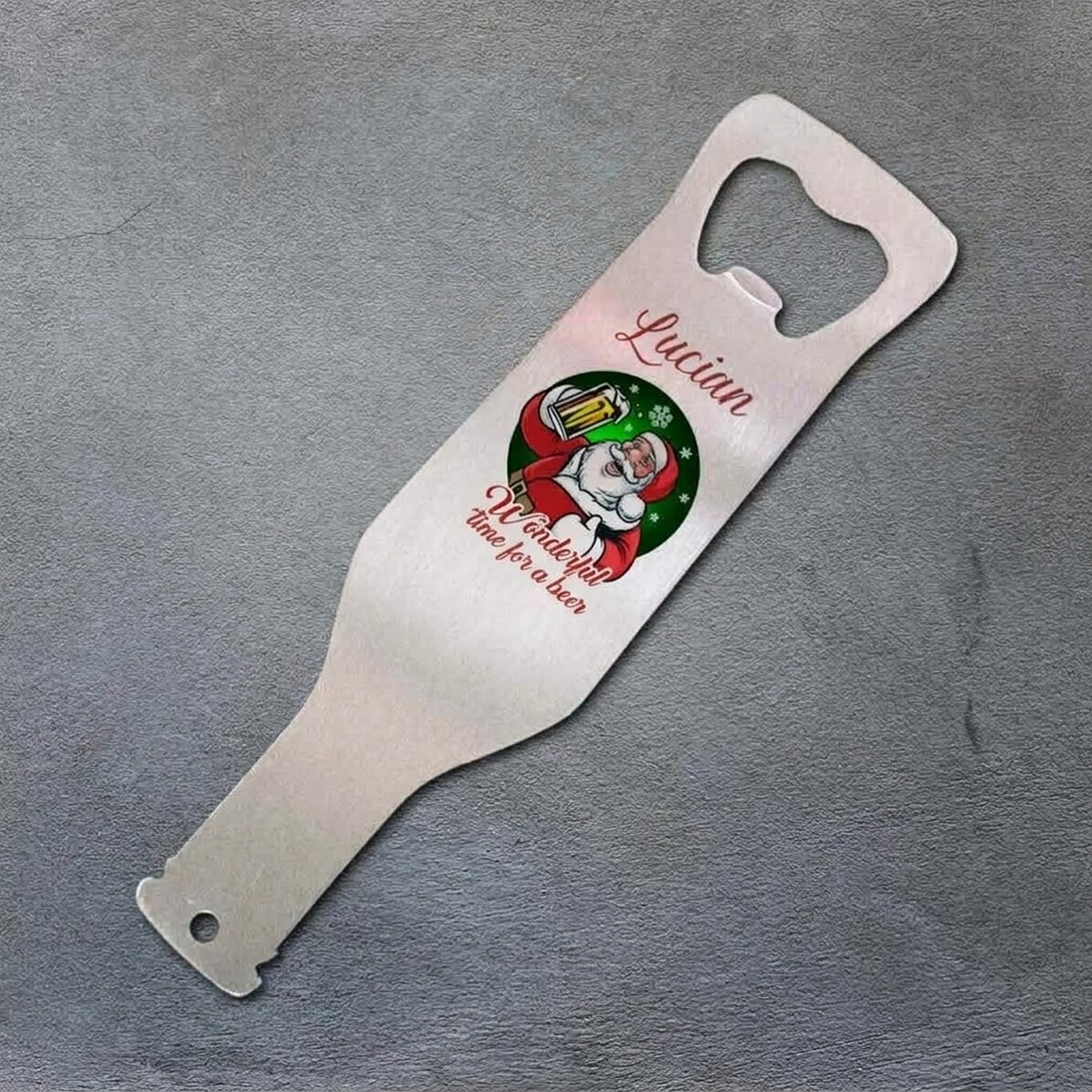 Gepersonaliseerde bieropener - Kerstman