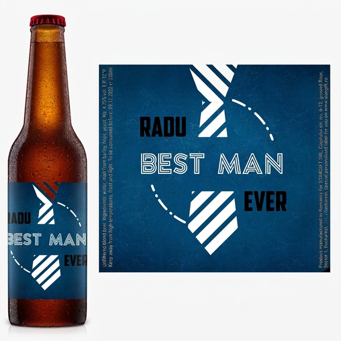Bier met gepersonaliseerde tekst - Getuige