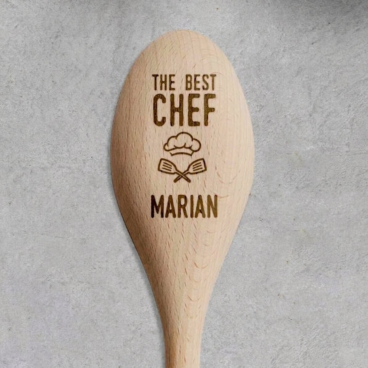 Gepersonaliseerde houten lepel - Best chef