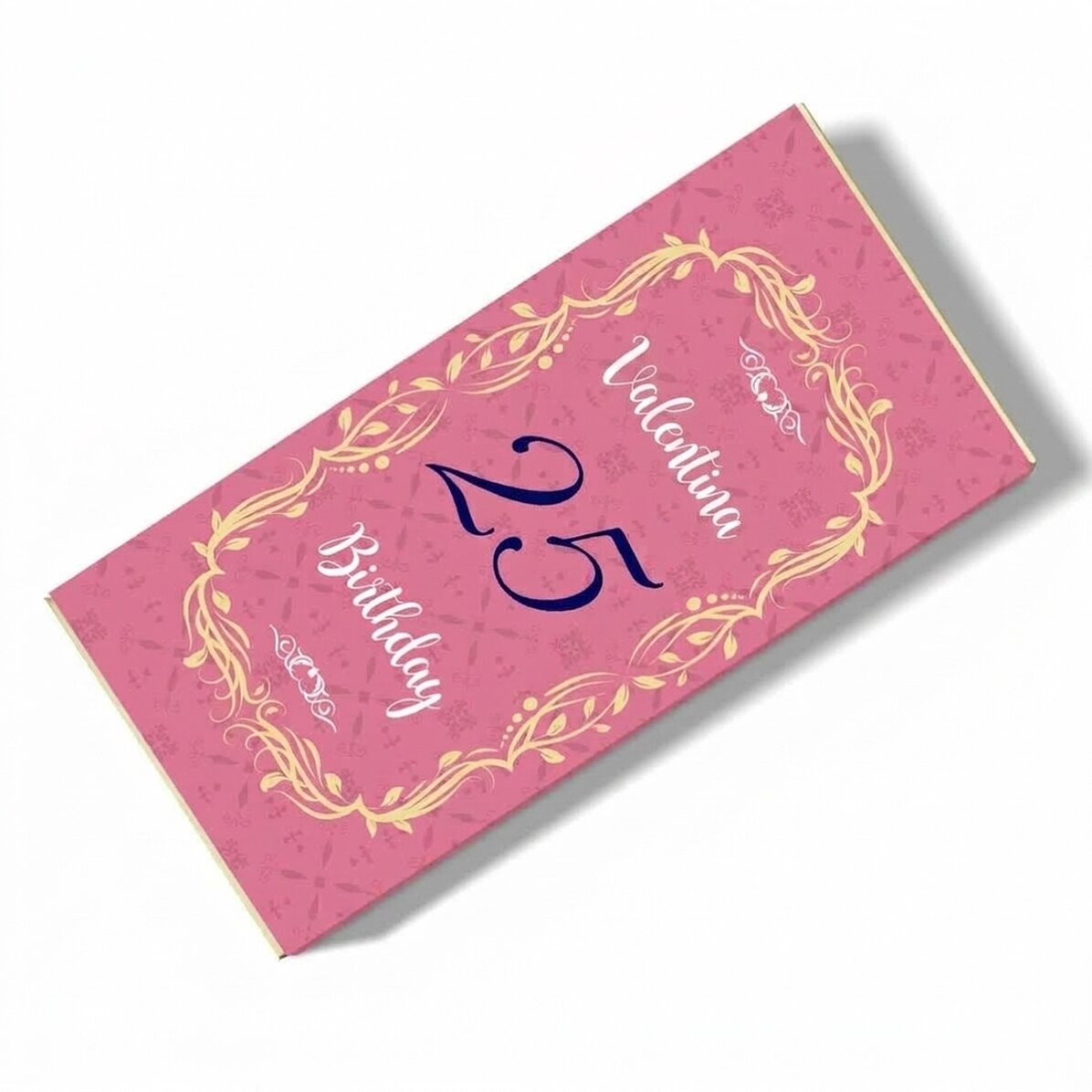 Chocolat personnalisé avec un message - Anniversaire