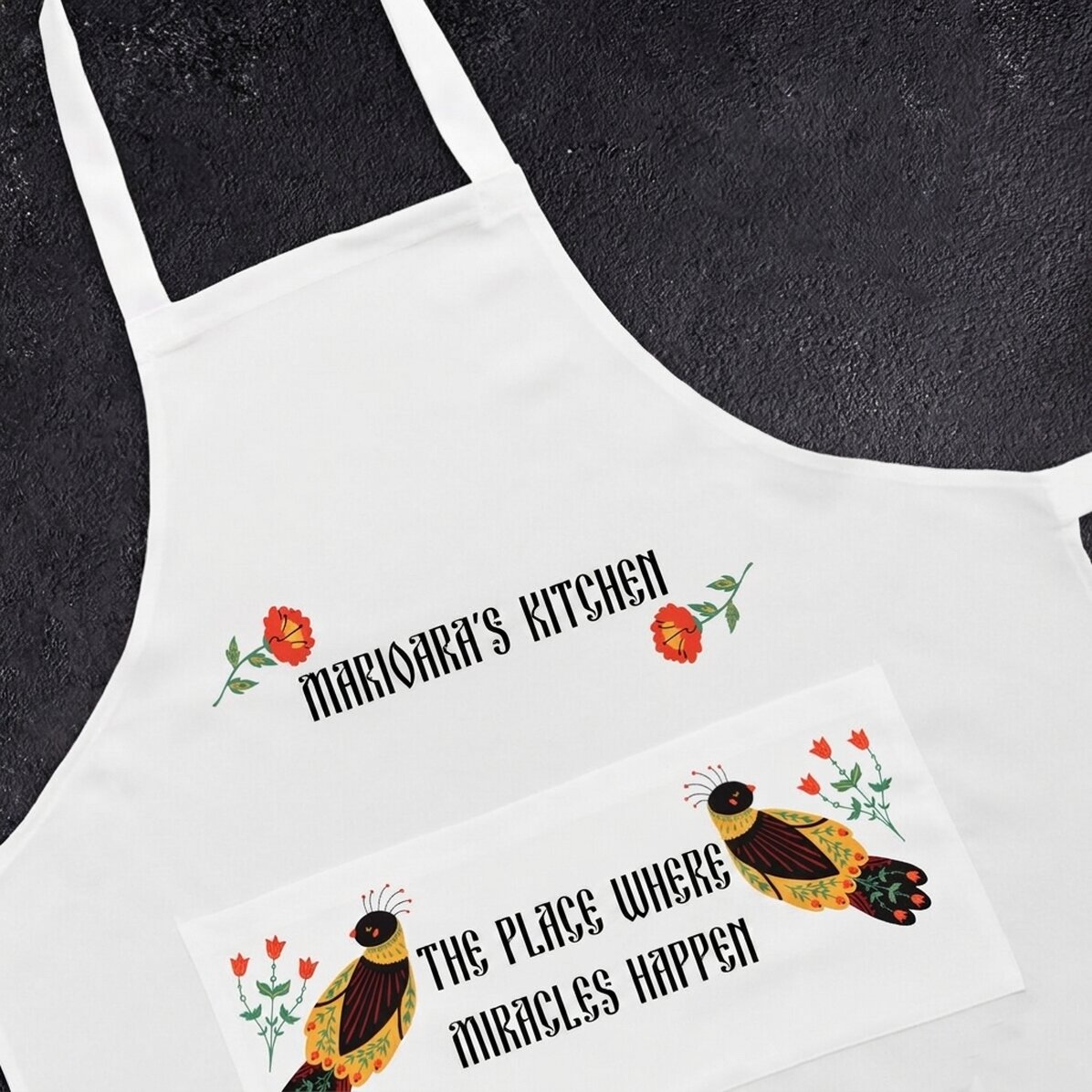 Op maat gemaakte schaal met tekst - Wonderen in de keuken
