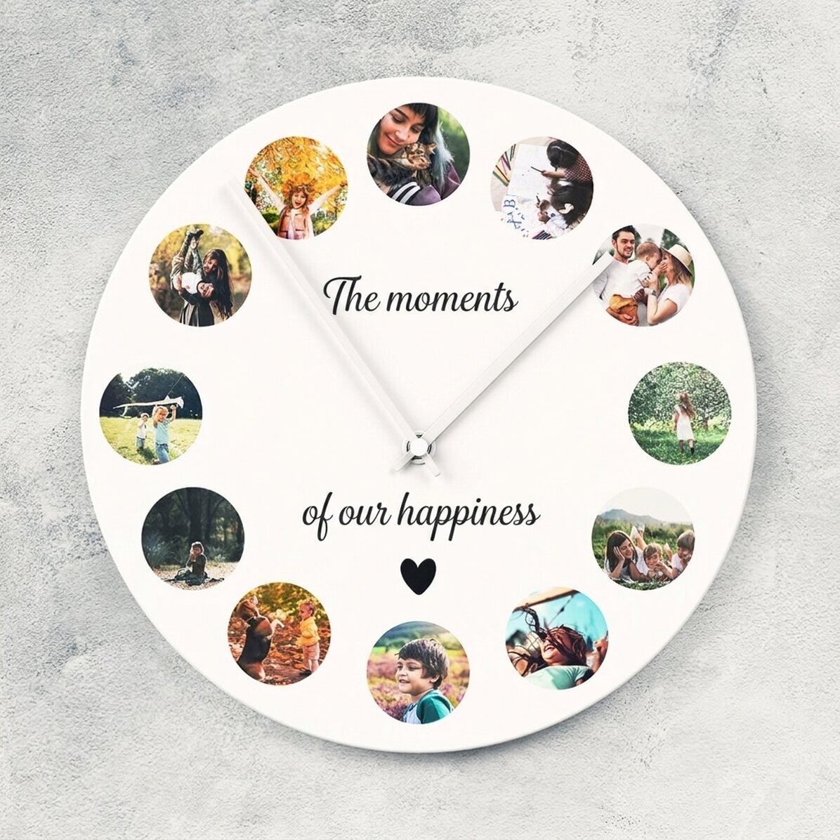 Gepersonaliseerd horloge met 12 foto