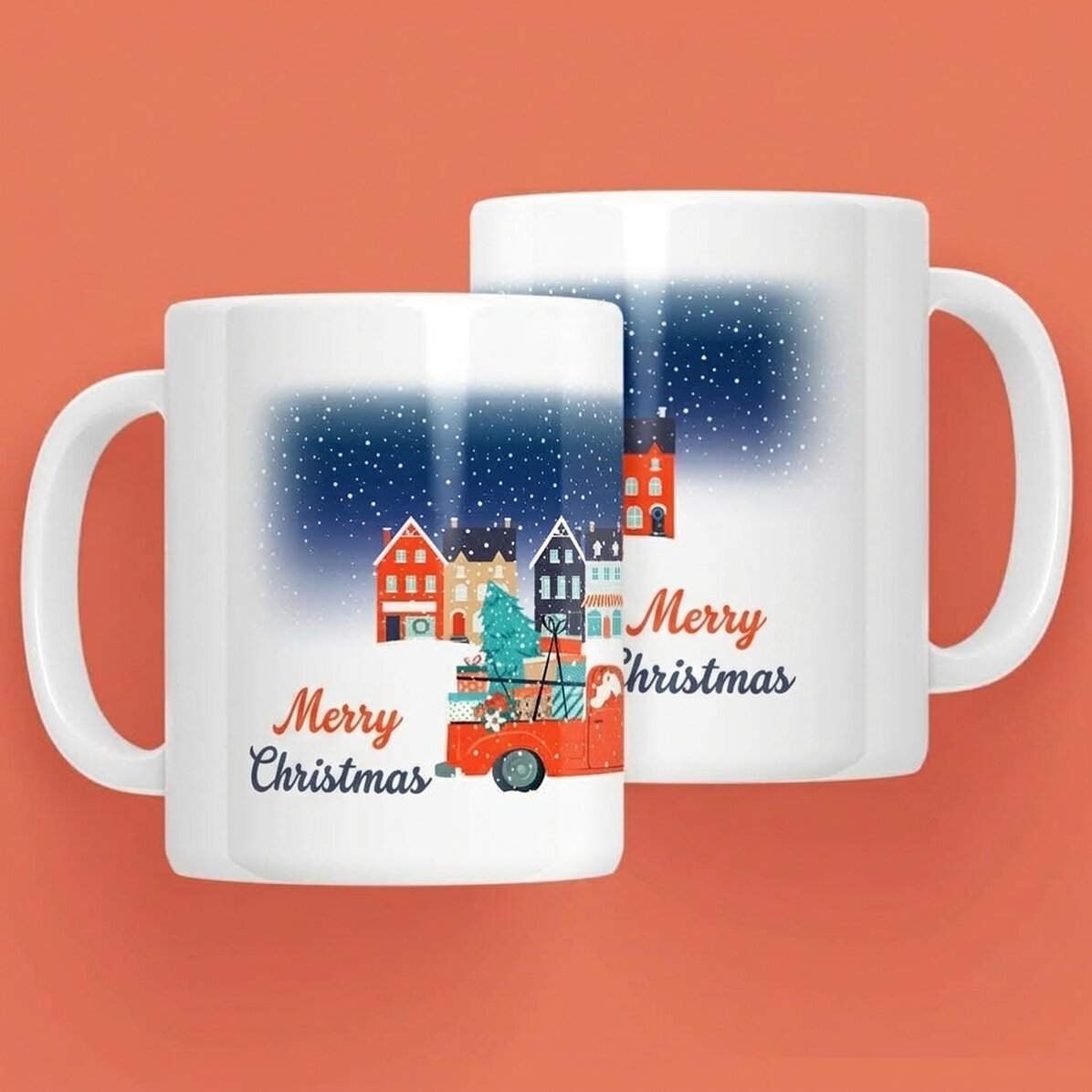 Gepersonaliseerde mok met tekst - Christmas Night