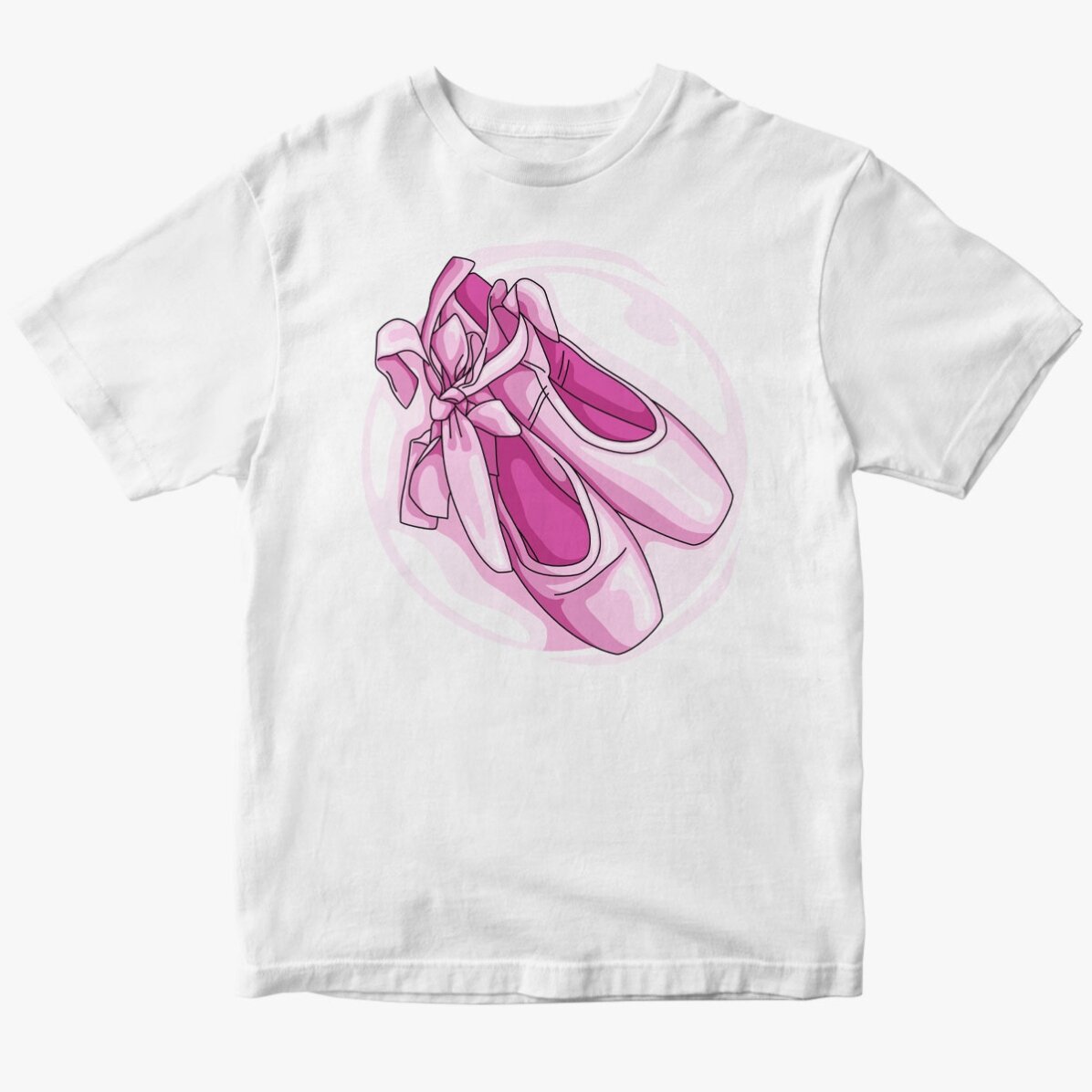 Gepersonaliseerd katoenen T-shirt voor kinderen - Ballerina