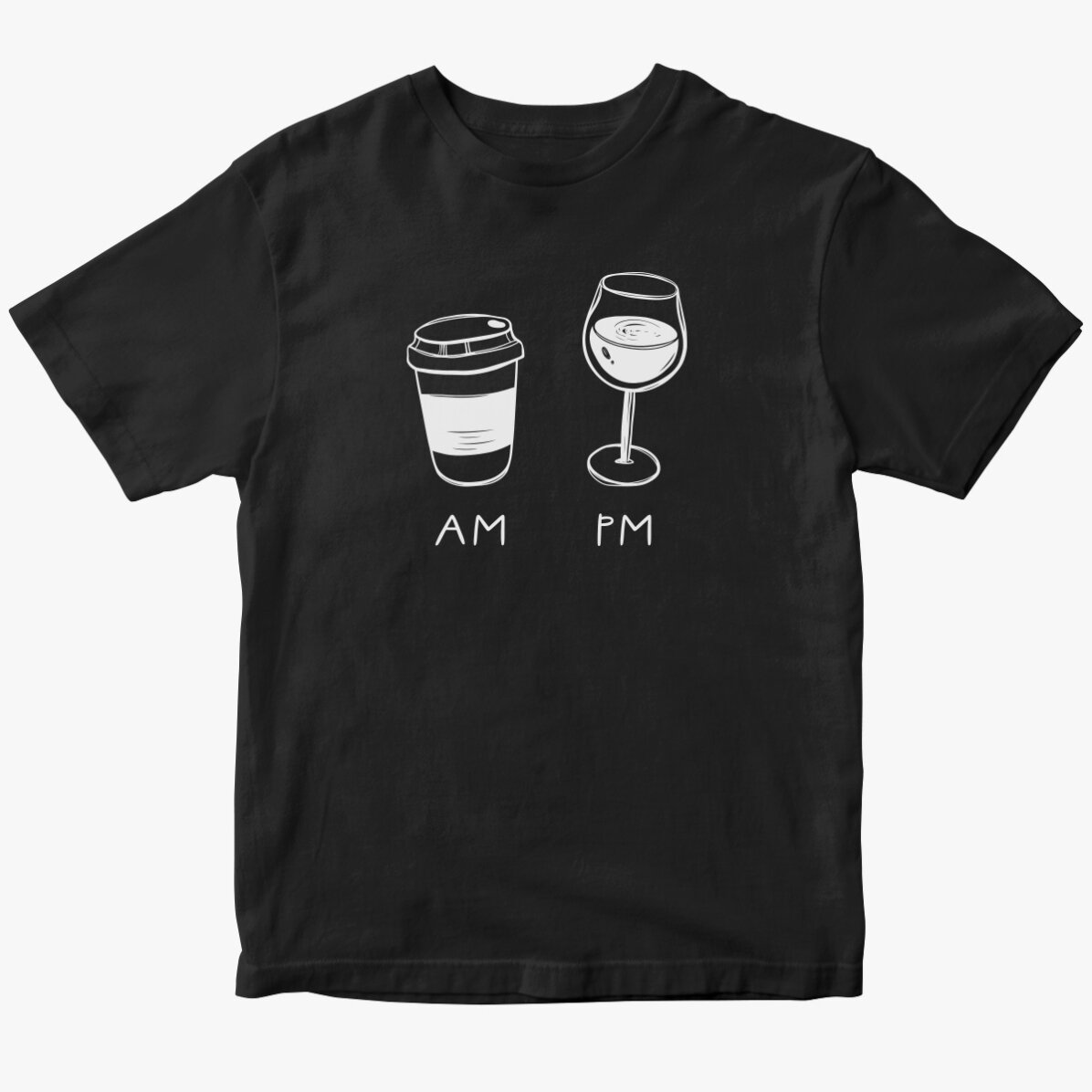 T-shirt en coton personnalisé - AM/PM