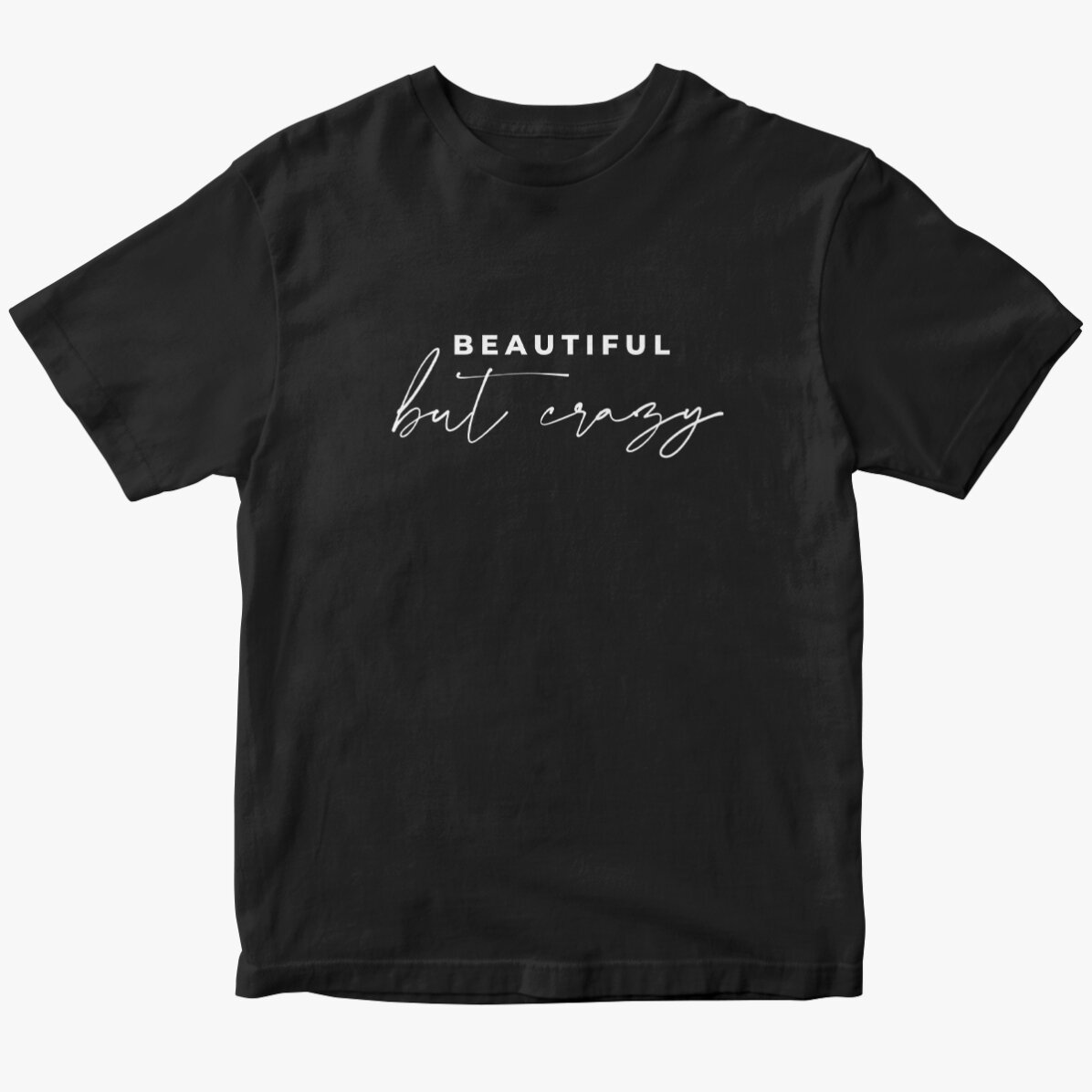 Gepersonaliseerd katoenen T-shirt met grappige tekst