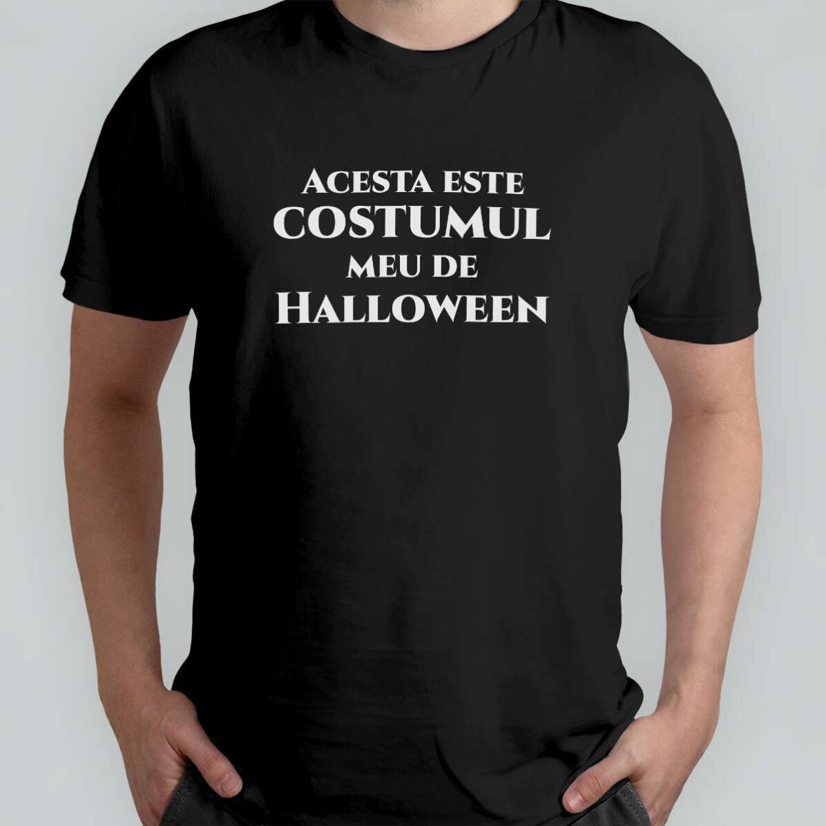 T-shirt en coton personnalisé avec un message - Halloween