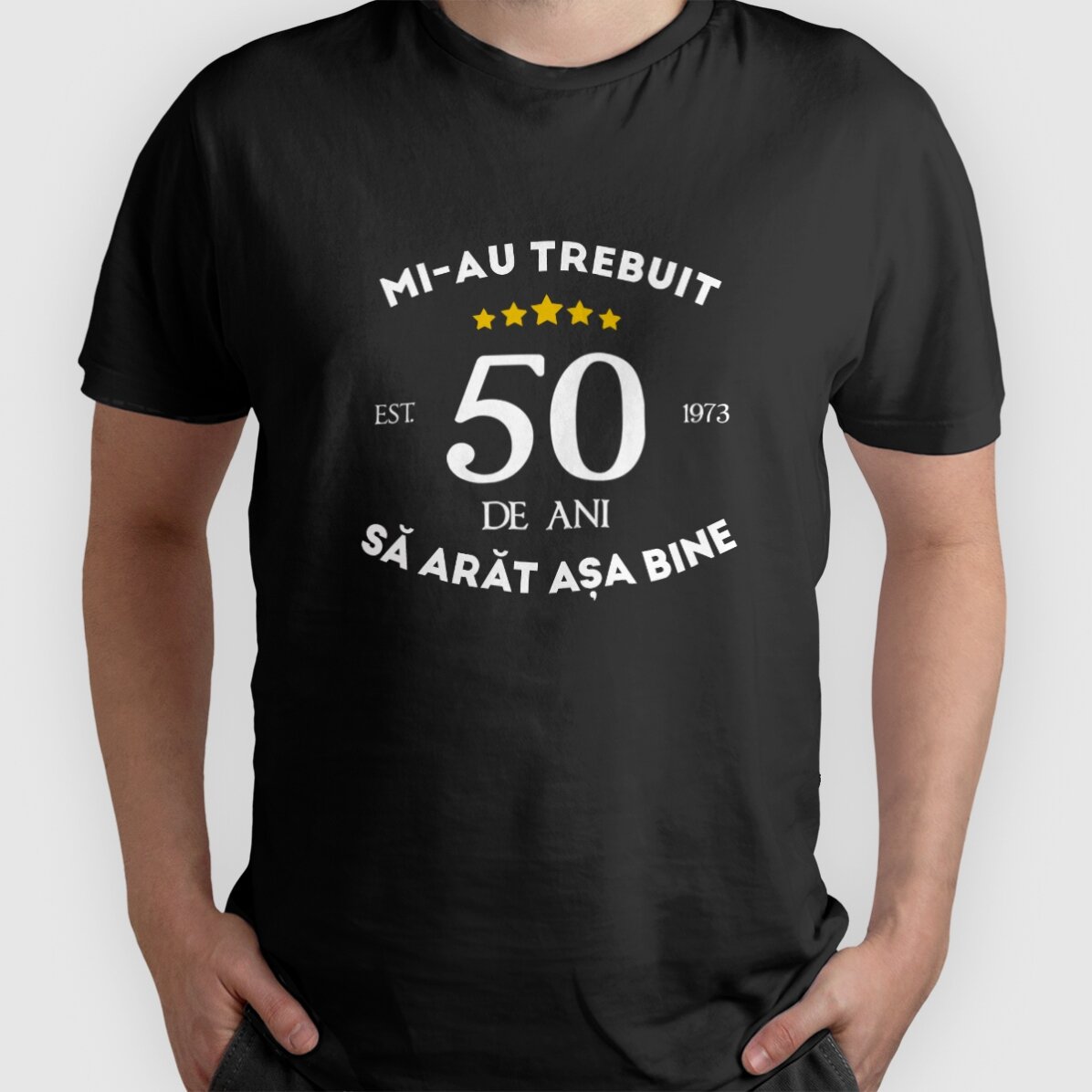 Katoenen T-shirt met gepersonaliseerde tekst - Ik zie er goed uit voor mijn leeftijd