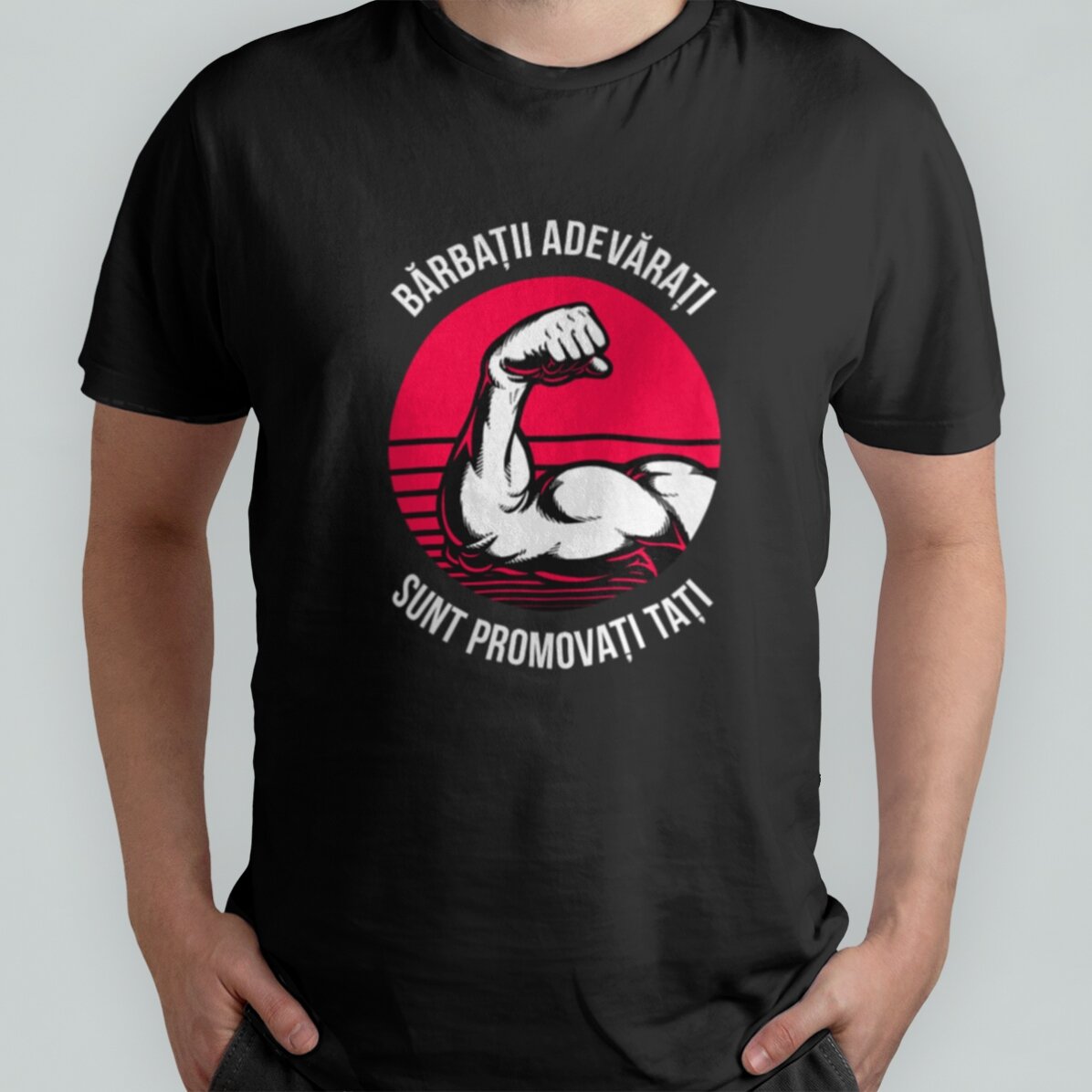 Katoenen T-shirt met gepersonaliseerde tekst - Echte mannen
