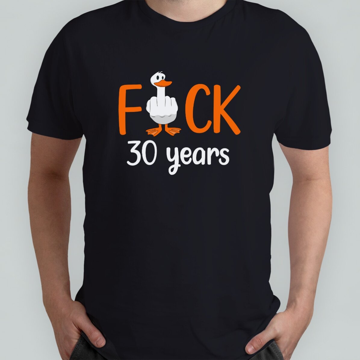 T-shirt en coton personnalisé avec un texte - Duck