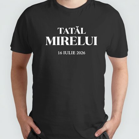 Katoenen T-shirt met gepersonaliseerde tekst - Het bruidspaar