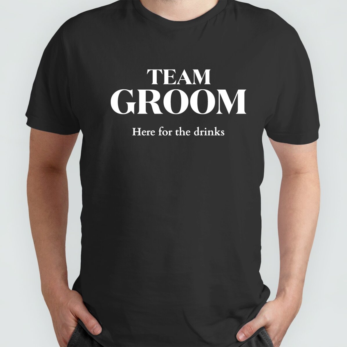 Katoenen T-shirt met gepersonaliseerde tekst - Het bruidspaar