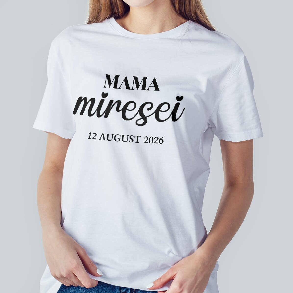 Katoenen T-shirt met gepersonaliseerde tekst - Het bruidsteam