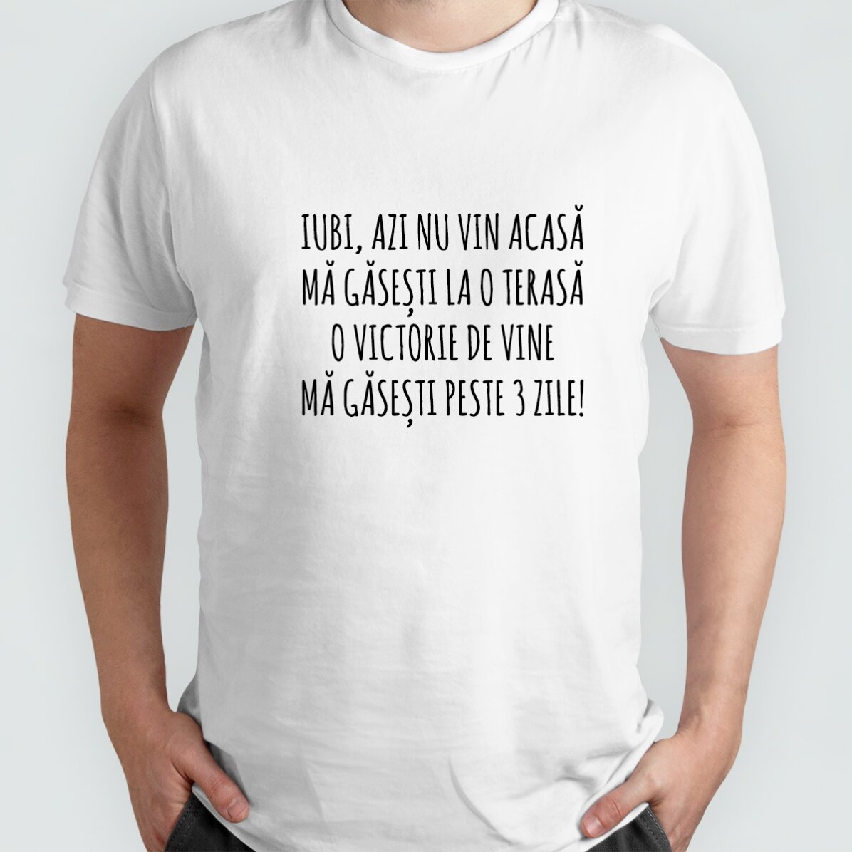 Katoenen T-shirt met gepersonaliseerde tekst - Evadare EURO