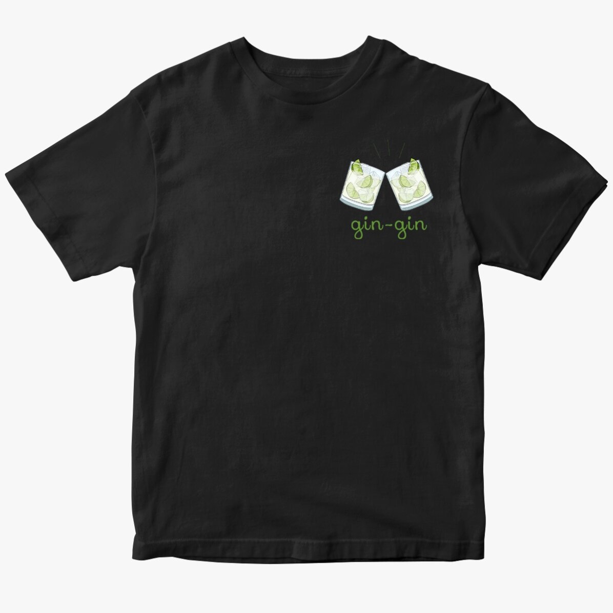 Katoenen T-shirt met gepersonaliseerde tekst - Gin-gin