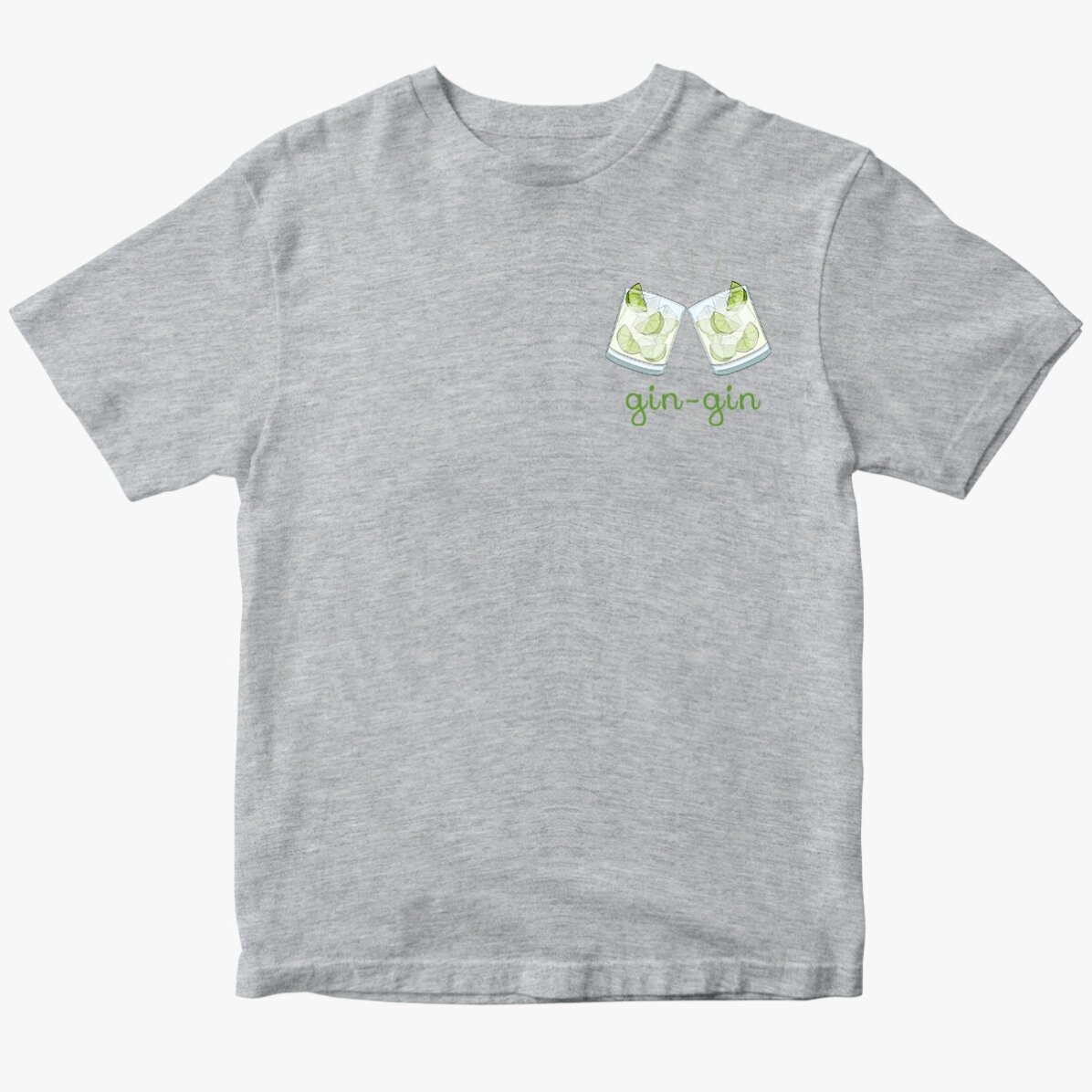 Katoenen T-shirt met gepersonaliseerde tekst - Gin-gin
