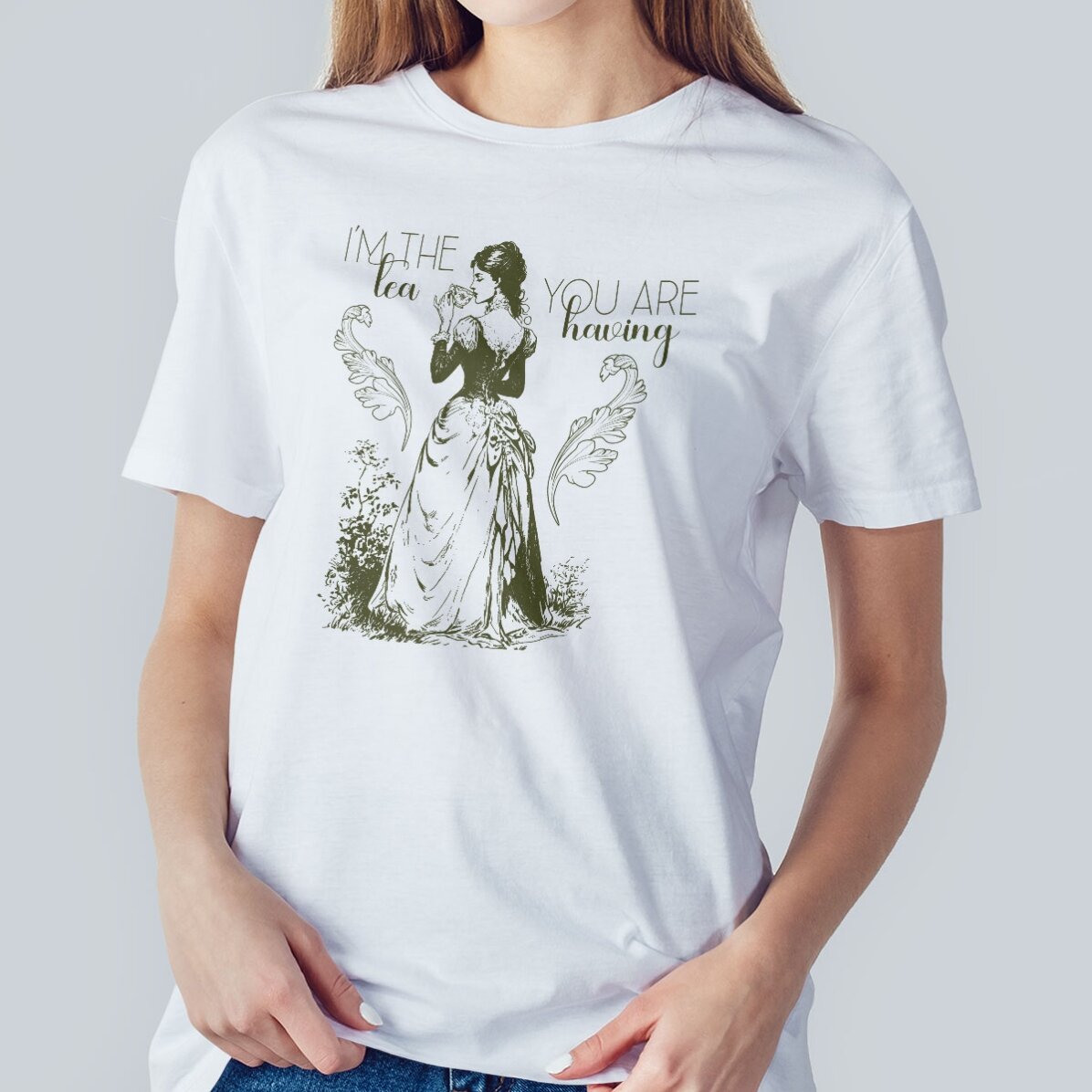 Katoenen T-shirt met gepersonaliseerde tekst - I
