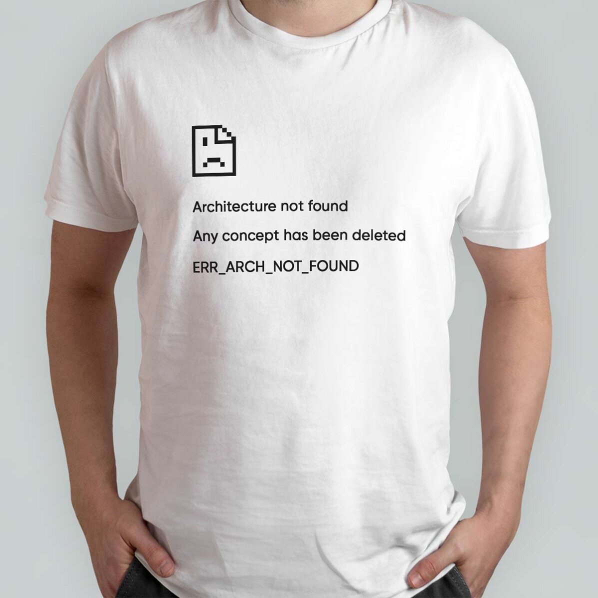 Katoenen T-shirt met gepersonaliseerde tekst - Not Found