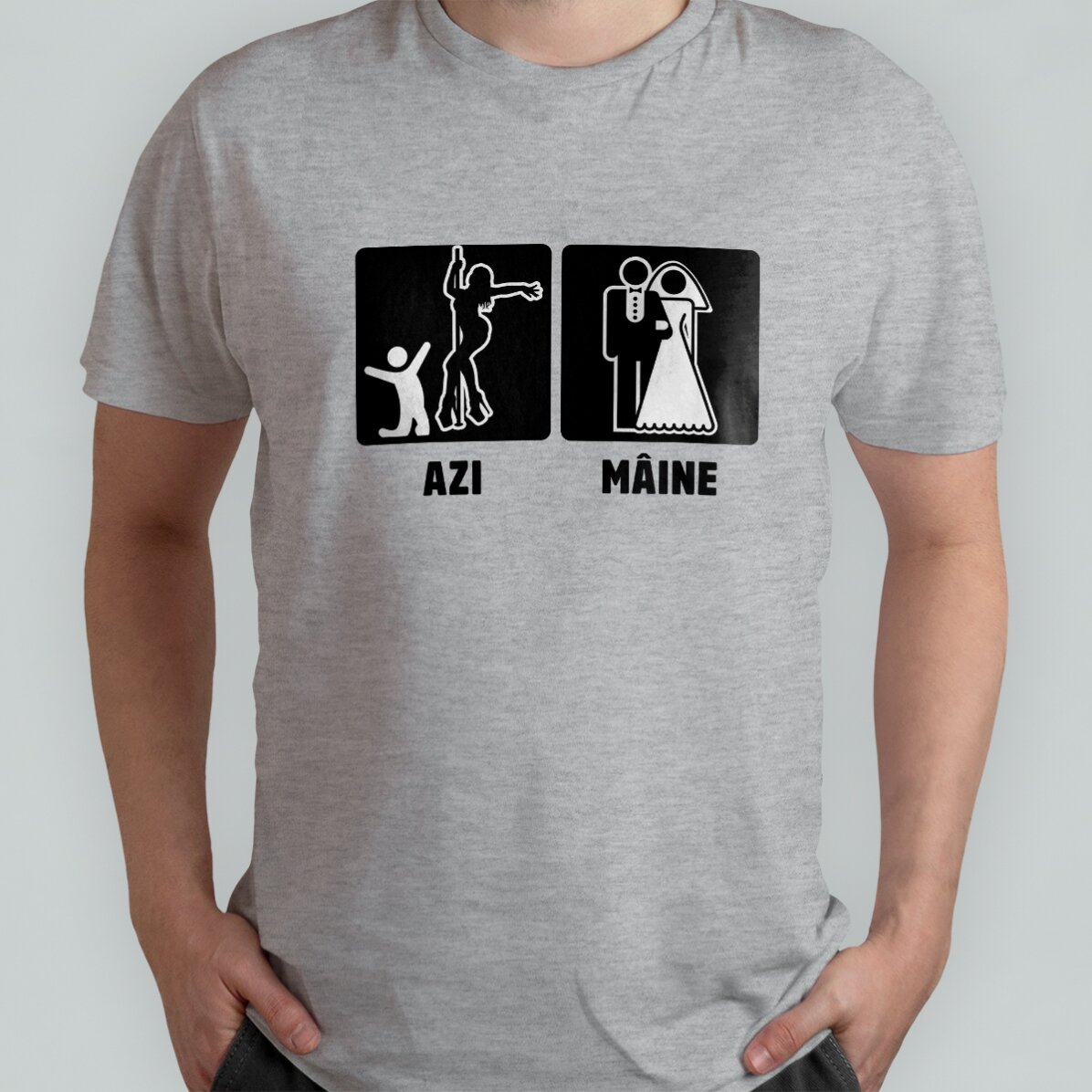 T-shirt en coton personnalisé avec un message pour l