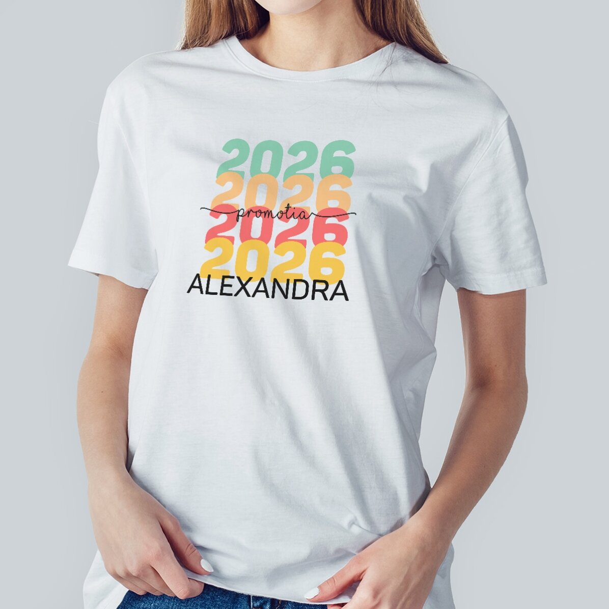 Katoenen T-shirt met gepersonaliseerde tekst - Aanbieding