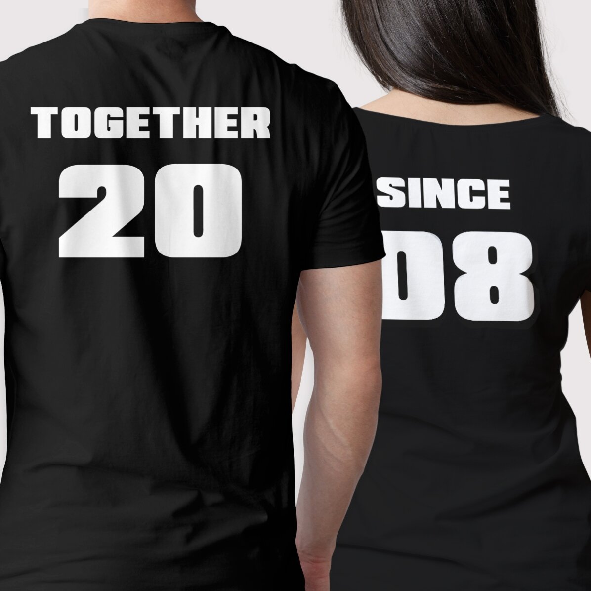 Katoenen T-shirt met tekst en nummer op de rug