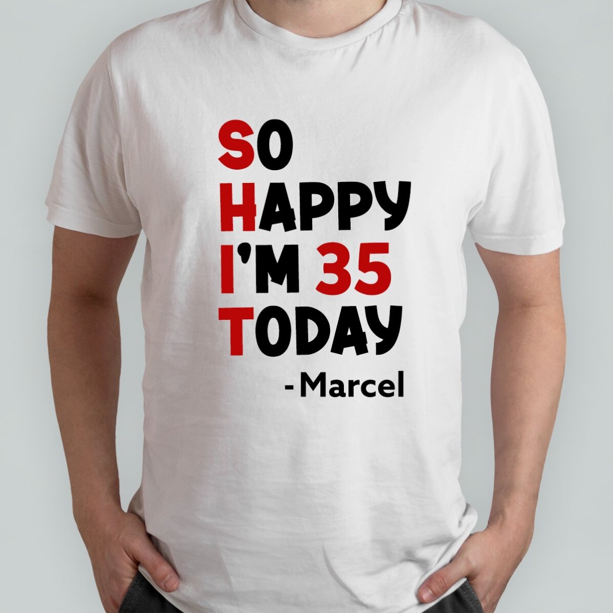 T-shirt en coton personnalisé avec l