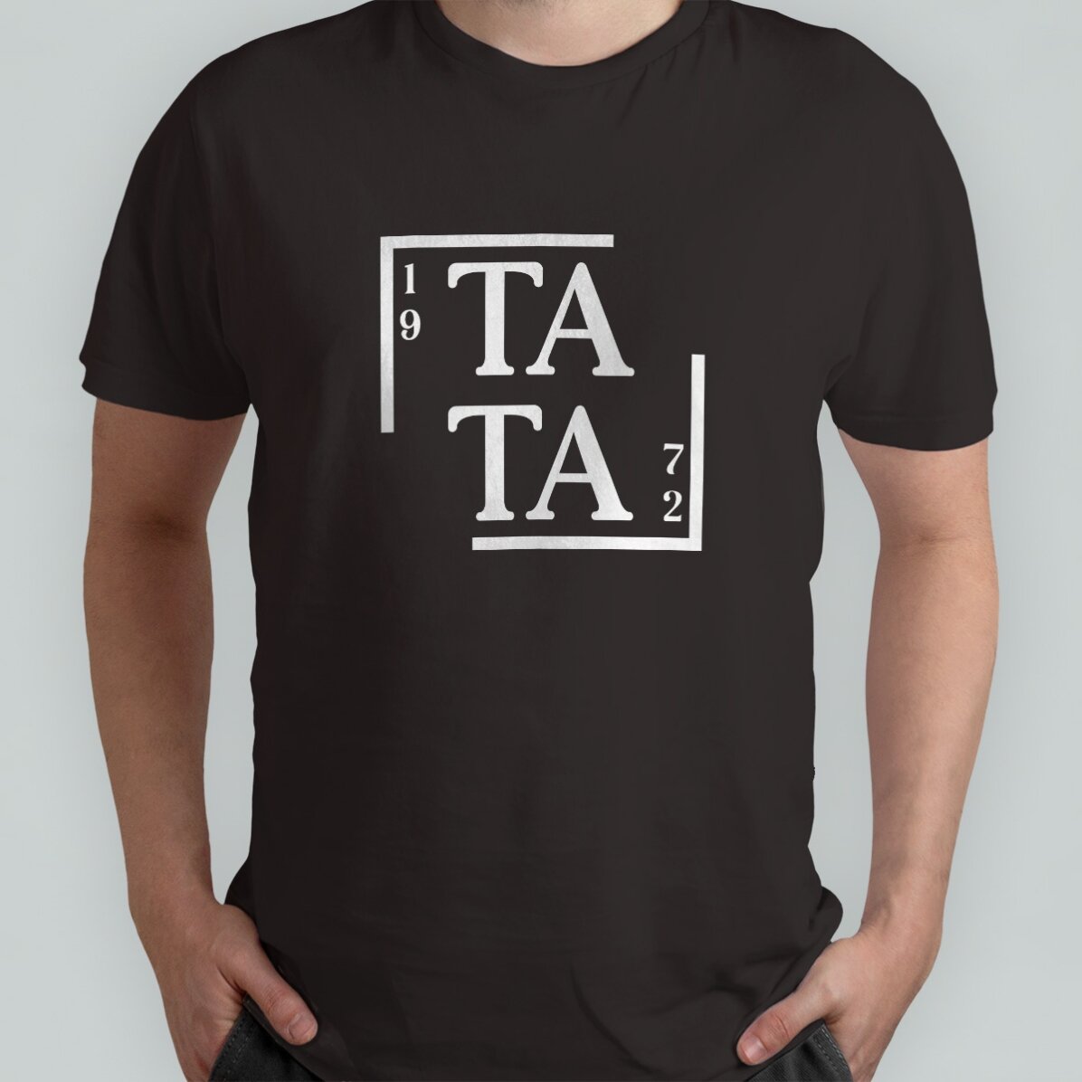 Katoenen T-shirt met gepersonaliseerde tekst - Papa