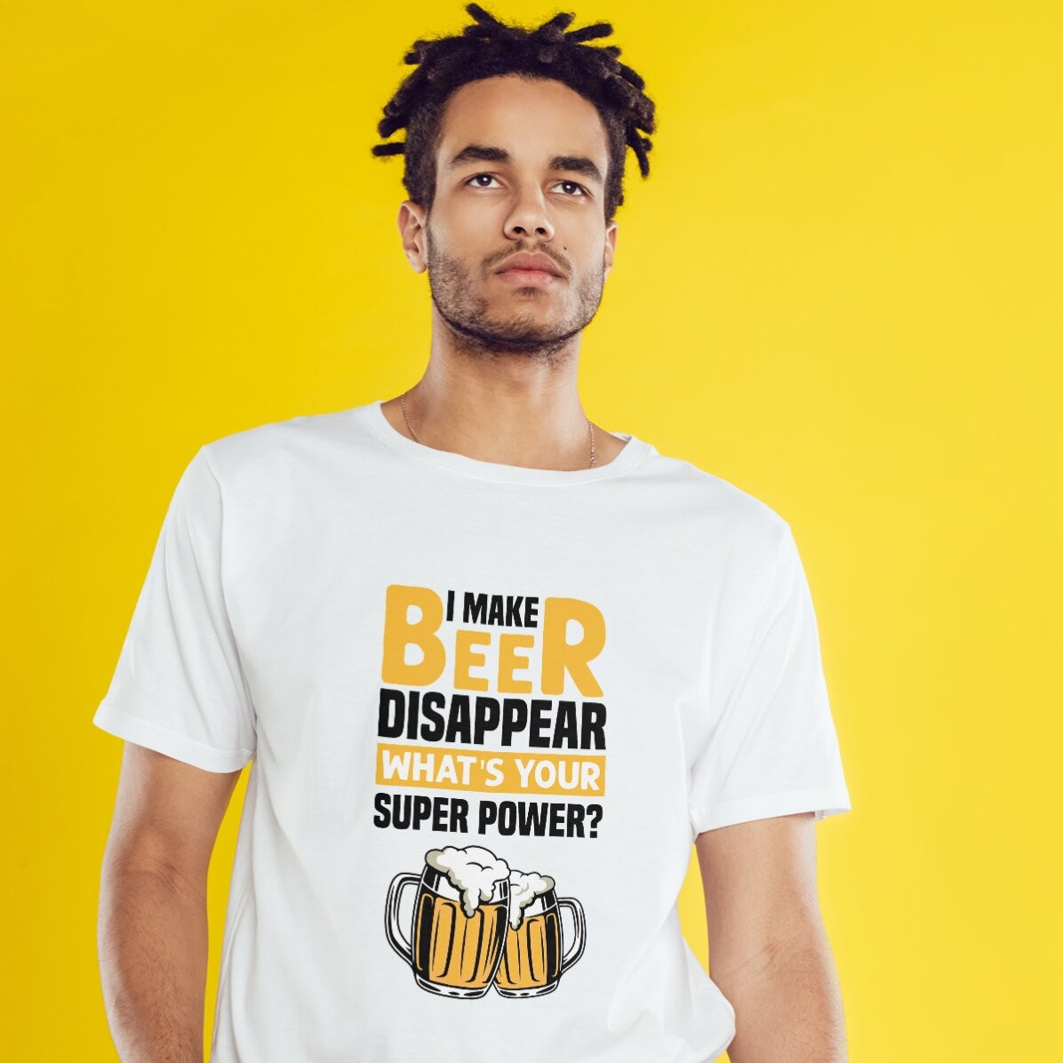 Katoenen T-shirt met gepersonaliseerde tekst - Beer