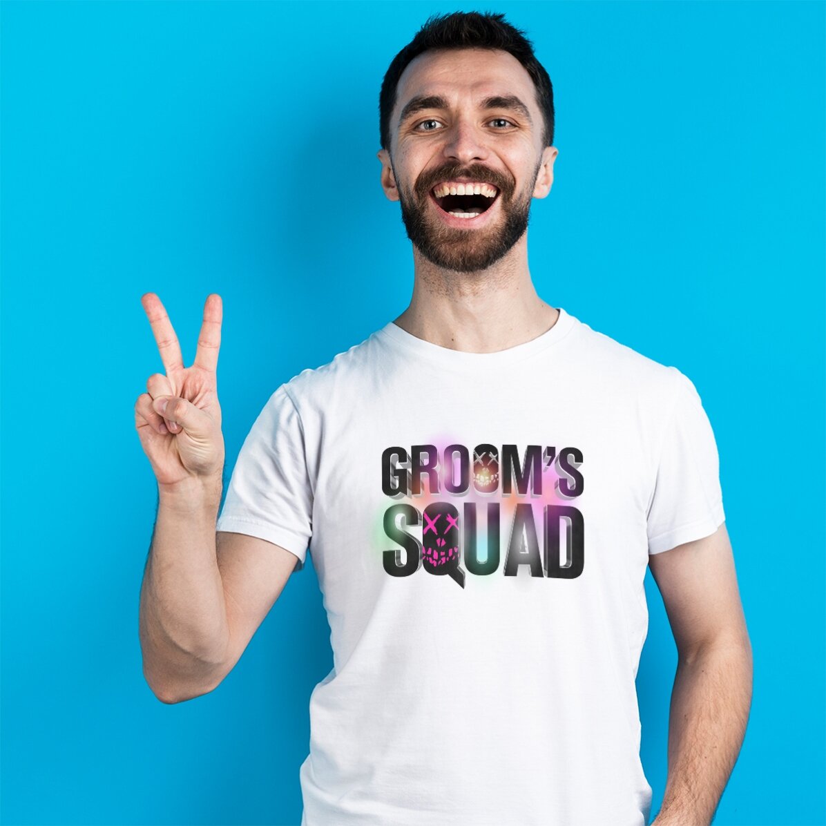 T-shirt en coton personnalisé avec inscription - « Groom
