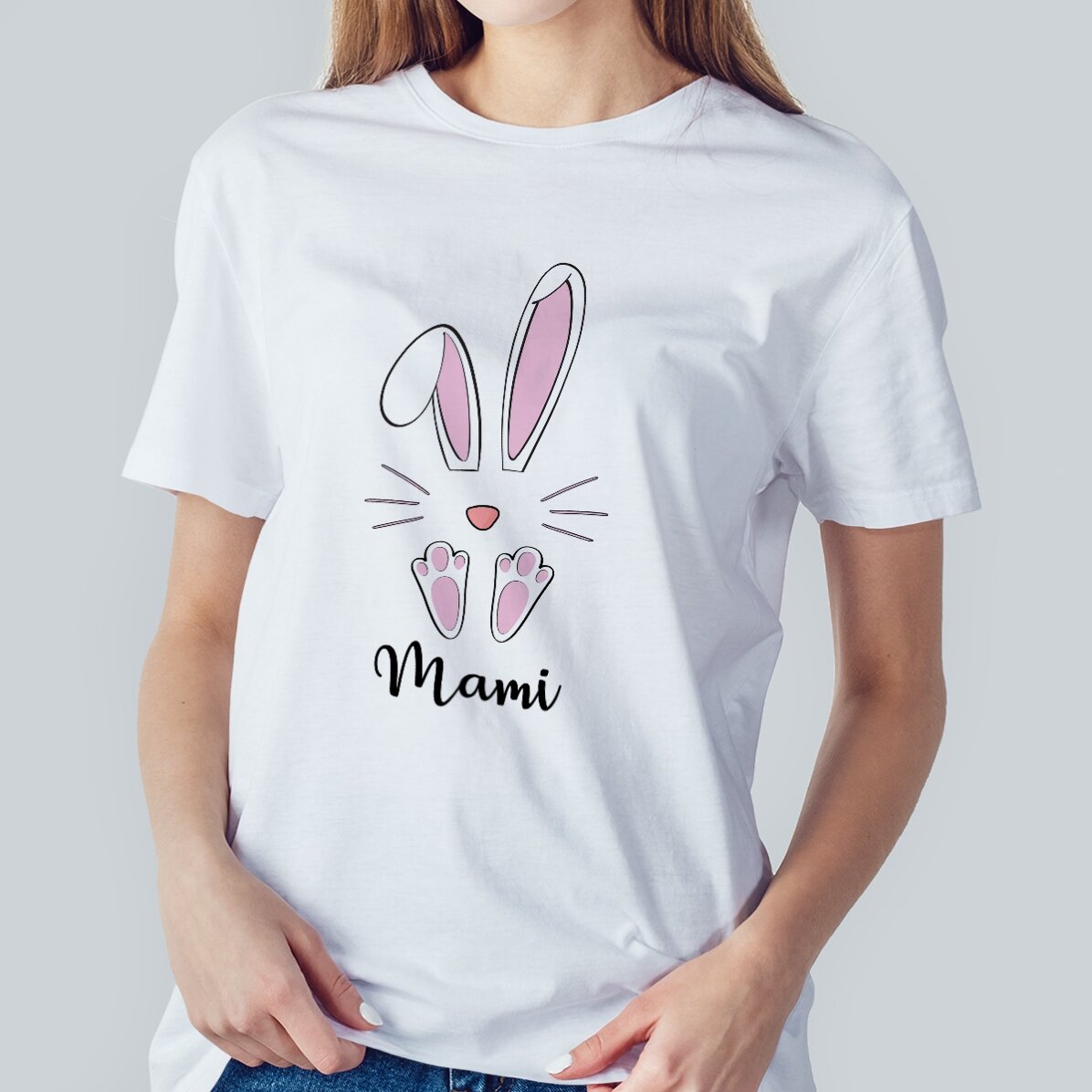 T-shirt personnalisé avec inscription - Lapin