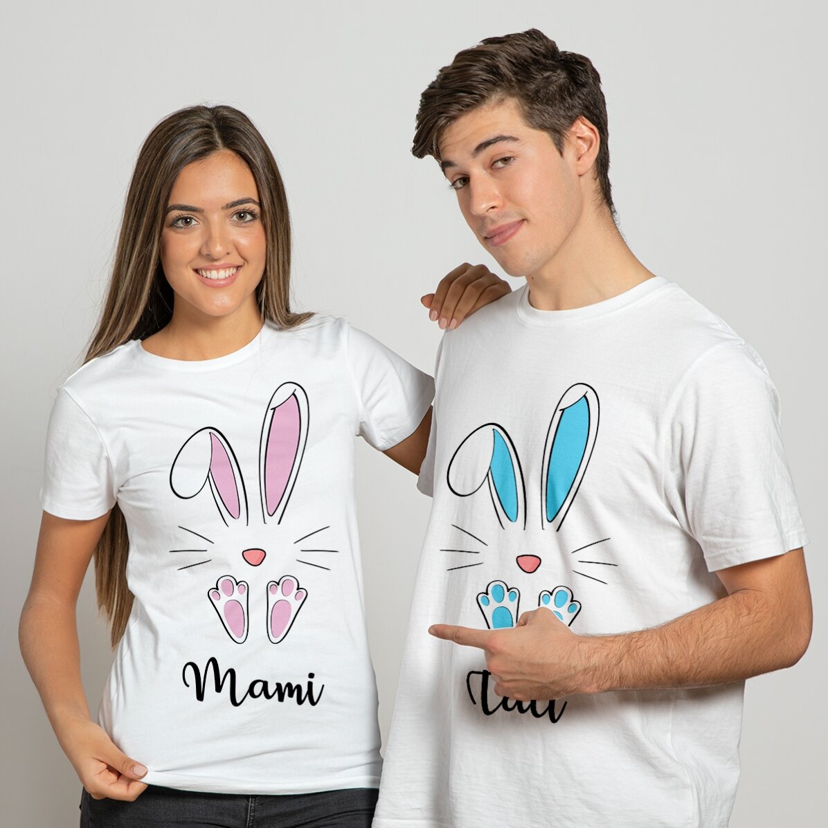 T-shirt personnalisé avec inscription - Lapin