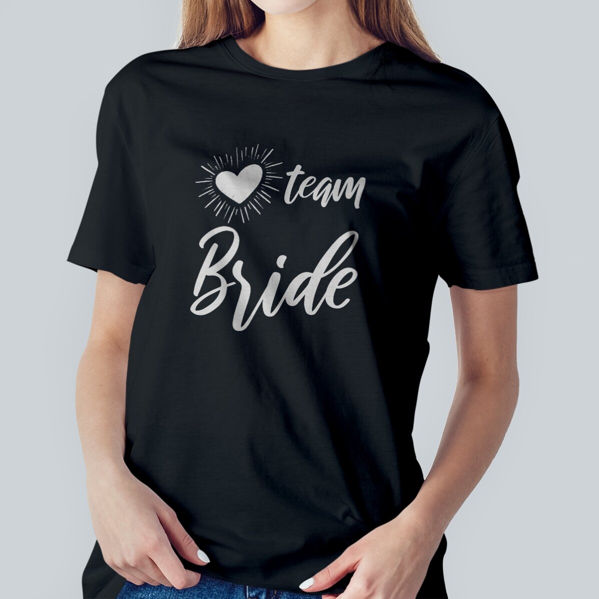 T-shirt met eigen tekst - Team Bride