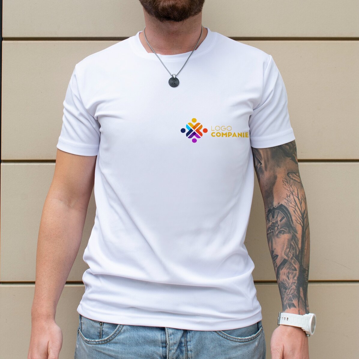 Gepersonaliseerd sportshirt met logo