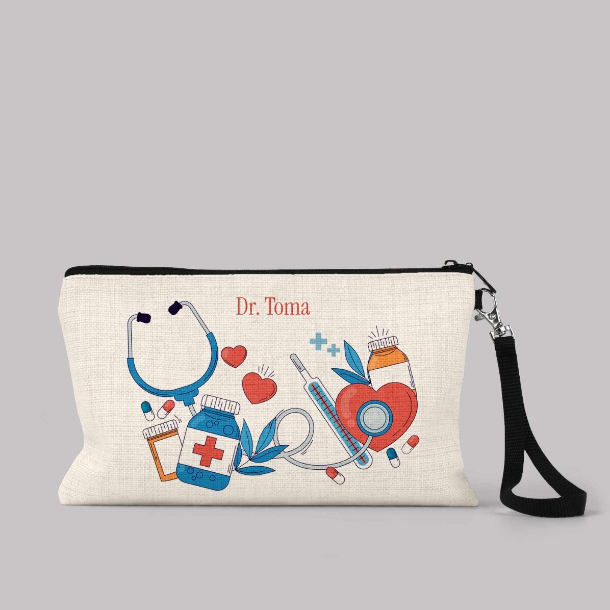 Gepersonaliseerde accessoire-set met tekst - Dokter