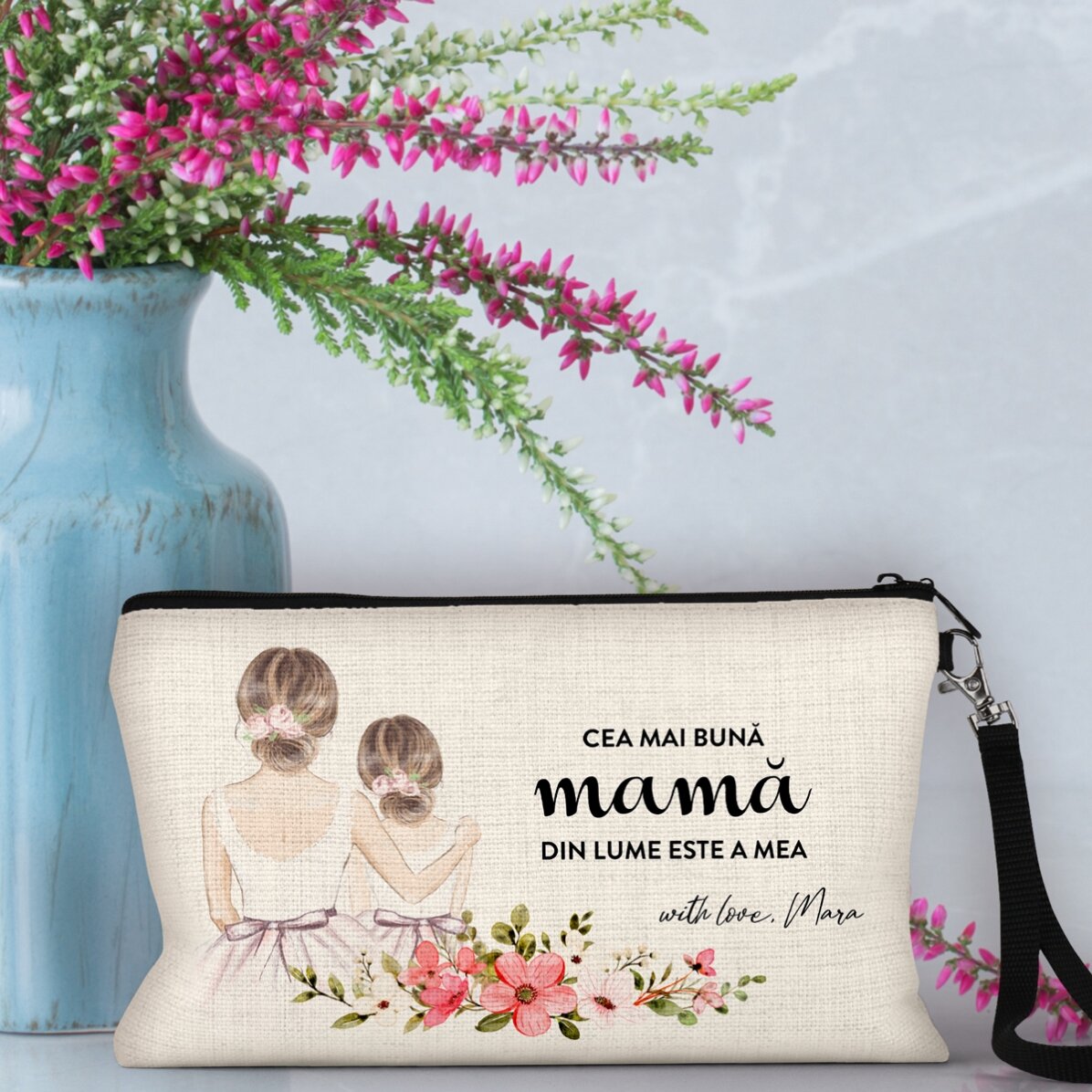 Gepersonaliseerde make-upset met tekst - Mama
