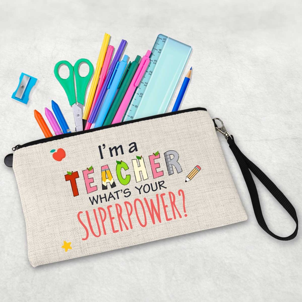 Gepersonaliseerde set voor docenten met tekst - Superpower