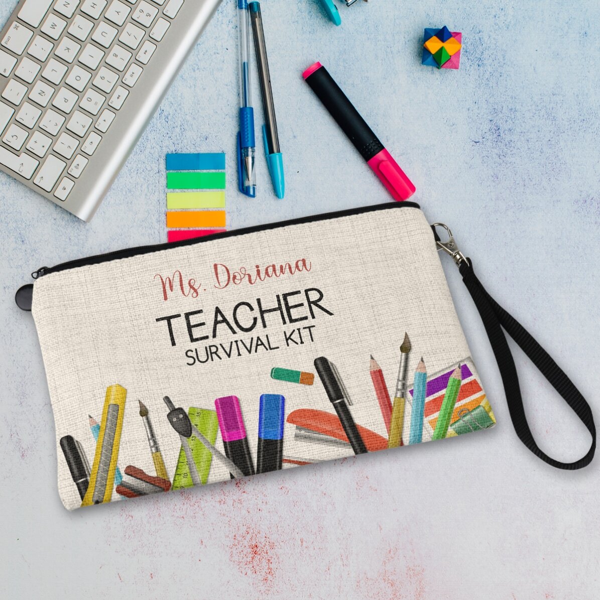 Op maat gemaakte set voor docenten met tekst - Survival kit