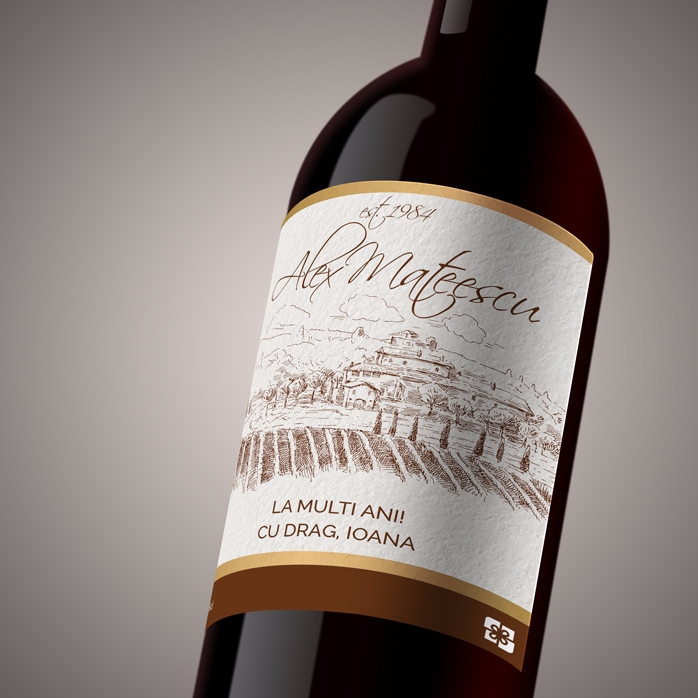 Gepersonaliseerde wijn - premium vintage