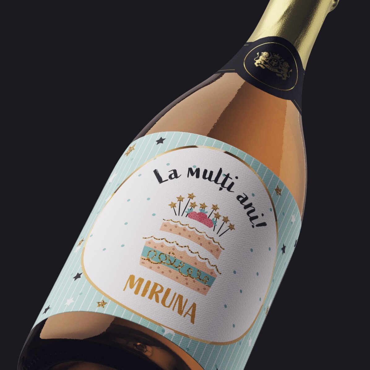 Vin mousseux personnalisé pour un anniversaire - Joyeux anniversaire !